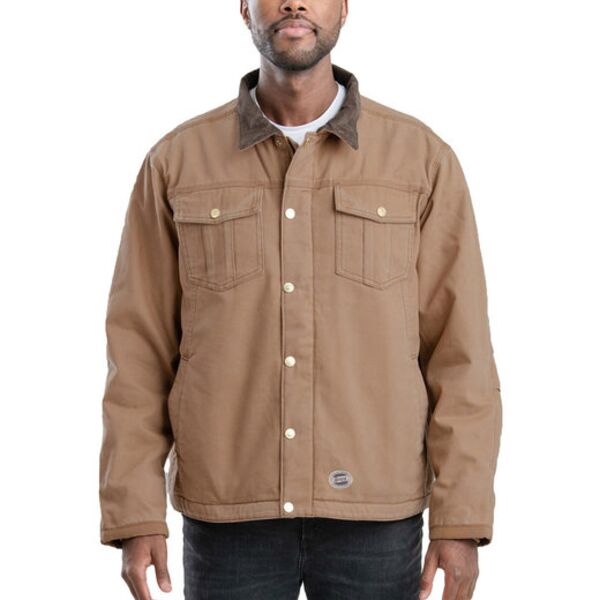 Unisex Vintage Washed Sherpa-Lined Work Jacket Thumbnail