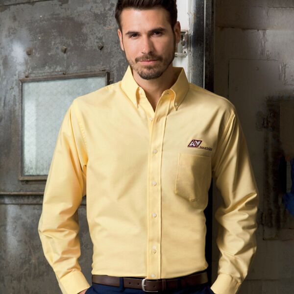 UltraClub Men's Classic Wrinkle-Free Long-Sleeve Oxford Thumbnail