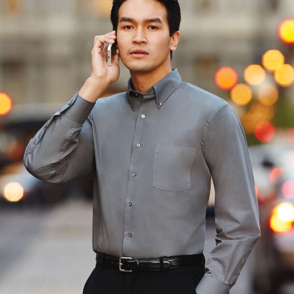 Men's Long-Sleeve Silky Poplin Thumbnail