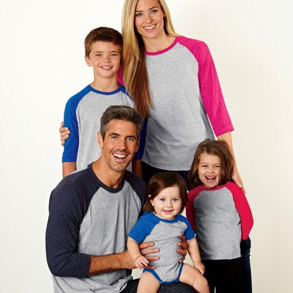 Toddler Vintage Fine Jersey 3/4-Sleeve Baseball T-Shirt Thumbnail